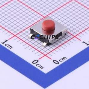 TS-1157-B-C Tactile Switch SMD Switch Single Pole Single Throw Round Button 1.6N Vertical Mount - Product Image 1