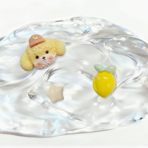 Kit de slime cristallin personnalisé directement de l'usine avec breloques chiot, citron et étoile, texture beurre, logo OEM, marque privée, jouets en vrac, cadeau - Product Image 5