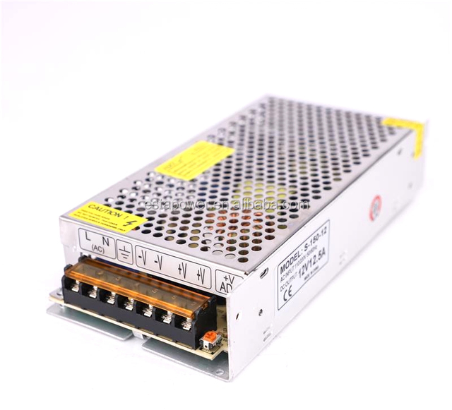 S-150-12 Switching Power Supply 12V12.5A 12V150W Monitor the Power Supply LED Power Supply Security Monitoring 12V12A