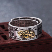 Bague porte-bonheur Paixiu en gros pour hommes et femmes, bijou rétro pour l'anniversaire et le Nouvel An, à porter sur l'index