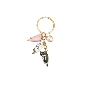Tricolor <b>Cat</b> Keychain Zinc Alloy 3D Shape Portable Jewelry Accessory For Creative DIY <b>Gifts</b> - Product Image 5