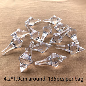 Atacado Plastic Light Prism <span class=keywords><strong>Chandelier</strong></span> Acessórios Acrílico Wedding Teto Decoração Pingente Crystal Clear Acrílico Ornamento - Product Image 6