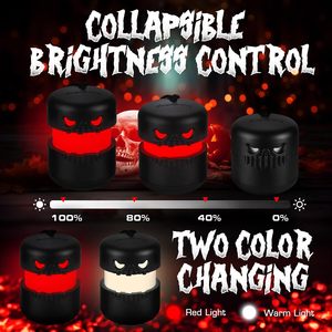 EverBrite Halloween Skull <b>Lantern</b> 3-Pack <b>Battery</b> <b>Powered</b> LED Indoor Decoration - Product Image 2