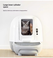 Bac à litière électrique intelligent pour chat, silencieux, magnétique, anti-pincement, à nettoyage automatique par une simple touche, facile à nettoyer