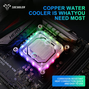 Refroidisseur liquide pour processeur Socooler C55W en cuivre de qualité supérieure, pour PC de jeu, refroidissement par eau haute performance, ventilateur de boîtier d'ordinateur 4 broches - Product Image 3