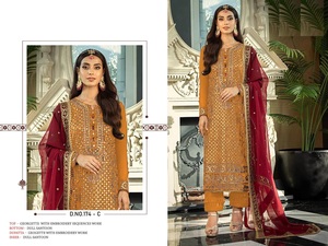 Collection de costumes Salwar exclusifs pour les fêtes et les fêtes pakistanaises Costume de mariage à la mode pour les femmes disponible à un prix abordable - Product Image 3