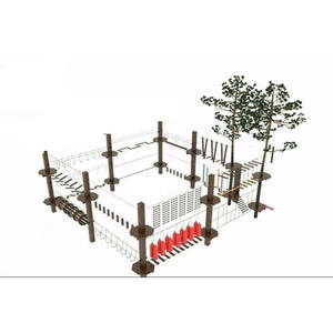 Circuito de Cuerdas de Aventura Hanlin Design <span class=keywords><strong>Dreamland</strong></span> para Uso en Interiores y Exteriores, Componentes Personalizados para Ejercicio de Adultos y Niños - Product Image 6