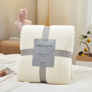 Lông Cừu Mềm Ánh Sáng Màu Xanh Lá Cây Ném Chăn Trọng Lượng Nhẹ Sang Trọng Ấm Áp Chăn Mờ Ấm Flannel Chăn Jacquard Mô Hình - Product Image 5