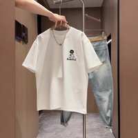 Vêtements pour hommes de luxe léger, nouvelle collection été 2025, marque tendance, vente chaude, respirant, imprimé dessin animé, cool, élégant, décontracté, court