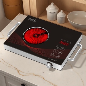 Placa de Inducción de Cristal Negro de 220V, Control Táctil, Portátil, con Apagado Automático y Sistema de Seguridad Contra Sobrecalentamiento - Product Image 6