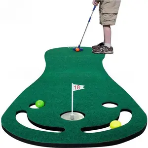 Newly designed golf putting mat for individual putting practice outdoor and indoor