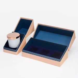 Customized cardboard candle gift box with colored printed <b>paper</b> <b>packaging</b>, customizable according to needs - Product Image 3