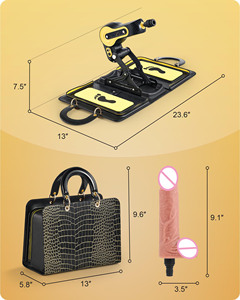 Máquina de Sexo Pistola Dildo Realista con Calefacción Vibración Empuje Automático para Estimulación <span class=keywords><strong>Anal</strong></span> y de Clítoris para Masturbación Femenina - Product Image 6