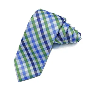 厂家定制Logo制作100% 丝优质真丝男士领带批发价格促销几何领带