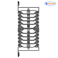 Glissière de table à manger extensible et pliable en aluminium