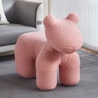 Fauteuil d'appoint en forme de poney, canapé créatif pour enfants, ornement décoratif pour le sol de la maison, cadeau de pendaison de crémaillère pour le salon