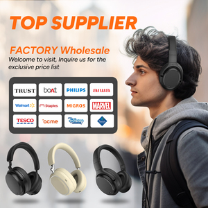OEM ODM Original Best Foldable Custom Headphones Wired Wireless Blue-tooth Over-ear Wireless Active Noise Cancelling <strong>Headset</strong> - Product Image 6