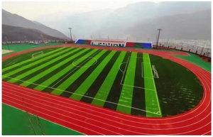 Caucho duradero del fabricante, plástico, ventas, lugar fundido, pista para correr, suelo Atlético sintético impermeable, césped <span class=keywords><strong>artificial</strong></span> - Product Image 5