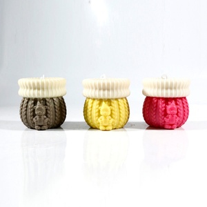 <b>Cute</b> Knitted <b>Bear</b> Planter for Baking Molds - Perfect for DIY Crafts - Product Image 5
