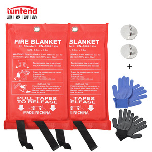 Protezione di emergenza saldatura coperta antincendio resistenza alle alte Temperature fibra di vetro ignifuga raso bianco per casa e auto - Product Image 3