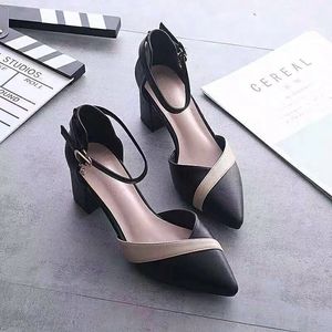 New Best Selling Quality Women's Shoe Women High Shoes Elegant Chunky Heel Shoes - Product Image 6