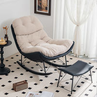 Fauteuil à bascule relaxant pour adulte, canapé paresseux, mobilier de maison de luxe léger, grand fauteuil individuel pour balcon et salon