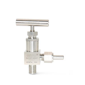 Válvula de aguja manual GJ14Y-320/400R para control de ángulo y reactor, para agua y aceite - Product Image 1