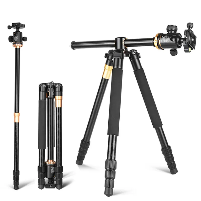 QZSD Q999H Camera Tripod Horizontal Support Top Shooting Horizontal Arm Vertical DSLR Camera Fixed Tripod