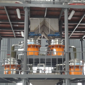 מסך רוטט שינקסיאנג יצרני מכונת מסננת רוטטת אבקה סיבובית מסך רוטט עגול דו-שכבתי - Product Image 4