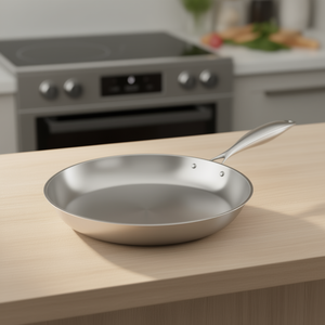 Sartén de Acero Inoxidable DB de 32 cm, Cerámica Antiadherente, Apta para Cocina de Inducción, Diseño Moderno, Redonda, Solo Limpieza a Mano - Product Image 2
