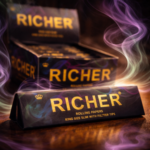 Custom Printed King Size Slow Burn Certified <b>Rolling</b> Paper Natural 13gsm for Watermark High End Brand OEM Design Fac Direct - Product Image 2