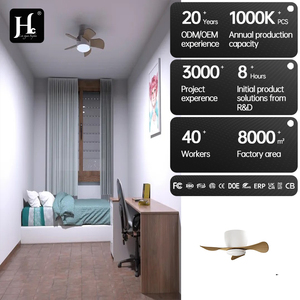 Ventilateur à grain de bois de 42 pouces avec lumière LED et télécommande, moteur DC 30W, 6 vitesses, intensité réglable 3000K-6000K, DC 85-265V - Product Image 6