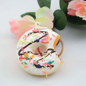 Llavero de Donut de Dibujos Animados, Llaveros de PVC y PU para Coche, Llavero Creativo de Postre, Pequeños Adornos de Comida, Accesorios de Anime - Product Image 6