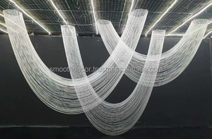 การตกแต่งเพดานงานแต่งงานกลางแจ้งที่ทันสมัยด้วยอะคริลิกหรูหรา พร้อมไฟระยิบระยับ - Product Image 4