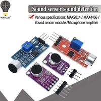 Modul sensor suara sensor kontrol suara MAX4466 MAX9814 deteksi saklar peluit saklar mikrofon amplifier