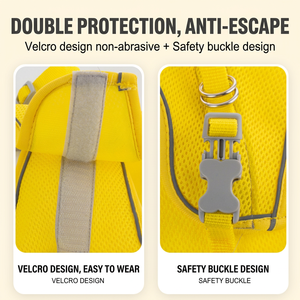 Harnais tactique réfléchissant pour chien, gilet réglable pour promenades avec patch drapeau pour chiens de taille moyenne et grande - Product Image 2