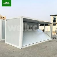 Casa Contenedor Plegable Prefabricada de 20 pies, Económica, de Instalación Rápida y Fácil Montaje, con Acero Galvanizado