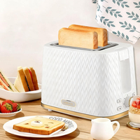 Grille-pain automatique à 2 tranches, boîtier en plastique, alimentation électrique, pour hôtel et usage domestique, 600-700W