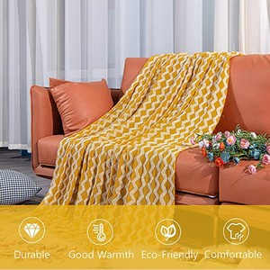 Vana Inyahome — couverture en acrylique souple, ferme bohème, <span class=keywords><strong>Chic</strong></span>, avec glands, texture 3D, <span class=keywords><strong>canapé</strong></span> léger, Manta Para - Product Image 6