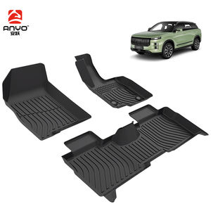 Alfombras interiores de coche de <span class=keywords><strong>doble</strong></span> capa para conducción a la derecha 3D Tpe alfombrillas para suelo de coche revestimiento de bandeja de pie para Chery Jaecoo 7 PHEV RHD 2024-2025 - Product Image 2