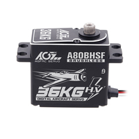 Servomoteur numérique programmable AGFRC A80BHSF à couple élevé 36KG 0.071Sec HV avec engrenages en acier pour jets/avions RC