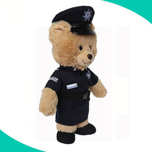 Animaux en peluche personnalisés, ours en peluche <span class=keywords><strong>de</strong></span> la police, modules vocaux enregistrables, jouets en peluche enregistrables avec message - Product Image 3