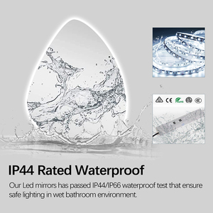 Vanity Treo Tường Thiết Kế Thời Trang <span class=keywords><strong>LED</strong></span> Phòng Tắm Gương Trong Hình Dạng Bất Thường Thông Minh Backlit Phụ Kiện Phòng Tắm Cho Bán Sỉ - Product Image 6