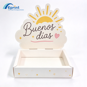 Boîtes à pain en papier recyclé en stock pour plateaux de petit-déjeuner, emballages de restauration rapide à emporter, finition brillante pour événements festifs et rentrée scolaire - Product Image 3