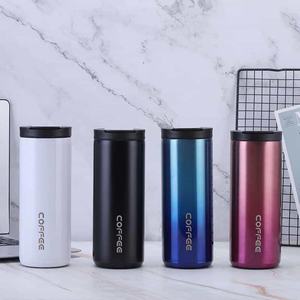 New Gradient Stainless Steel Vacuum <b>Insulated</b> Coffee Mug Portable Direct Drink Car Water Bottle For Travel Wholesale - Product Image 1
