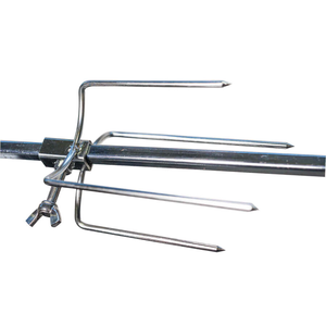 Varilla de Asador de 2 Piezas de Acero Inoxidable 304 de 10 mm, Resistente al Calor, Duradera, con Púas, de Grado Alimenticio, para Parrilla de Barbacoa, para Asar <span class=keywords><strong>Pollo</strong></span> al Aire Libre - Product Image 3