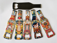 Décapsuleur Personnalisé en PVC/Caoutchouc/Métal pour Bouteille de Bière avec Aimant de Frigo et Porte-Clés