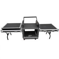 Flight case professionnel 12U 16U, armoire vide pour équipement de scène avec cadre pour amplificateur de puissance, table de mixage audio