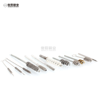 Outil d'ébavurage CNC Brosse en fibre céramique fil de cuivre Trous transversaux intérieurs Brosse pour ébavurage Cutter Mark Removal Counterbore Polissage