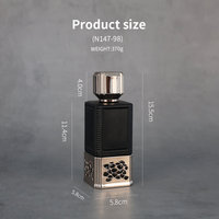 Flacon de parfum en verre de luxe 30ml 50ml 100ml Flacon de parfum Botol Parfum Flacon de parfum de luxe avec bouchon